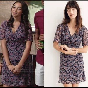 Madewell Orchard Flutter Sleeve Dress 